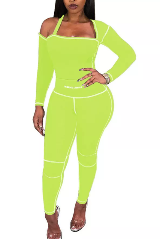 Sexy two piece stencil outfit